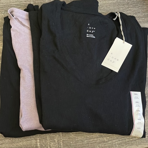 3 Piece Ribbed Scoop Neck T - Shirt - Picture 8 of 8